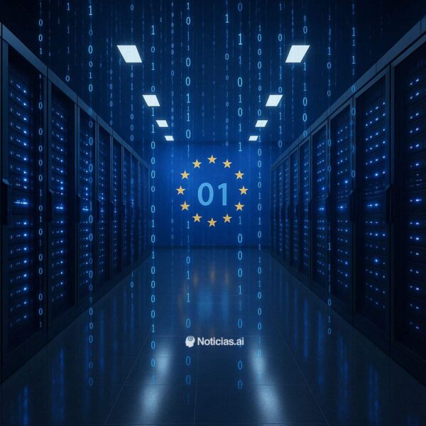 Data center facility in Europe representing the EU's AI infrastructure buildout
