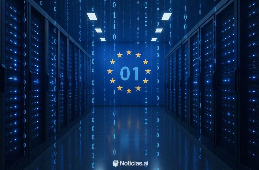 Data center facility in Europe representing the EU's AI infrastructure buildout