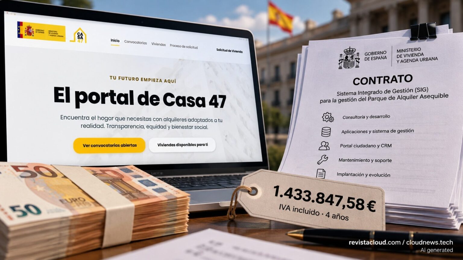 Casa 47 affordable housing portal homepage