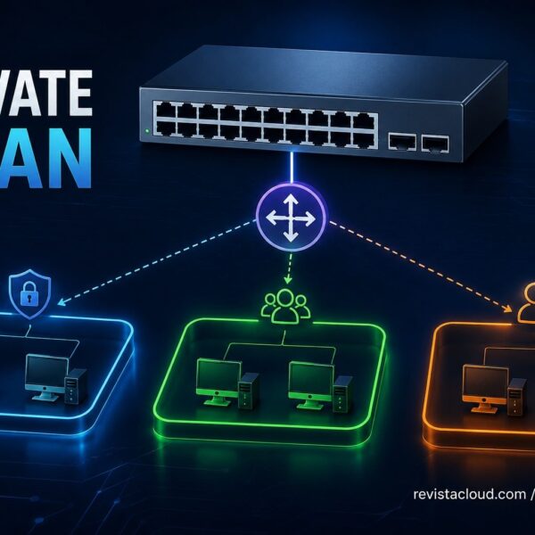 Diagram illustrating Private VLAN (PVLAN) isolation between devices on the same IP subnet