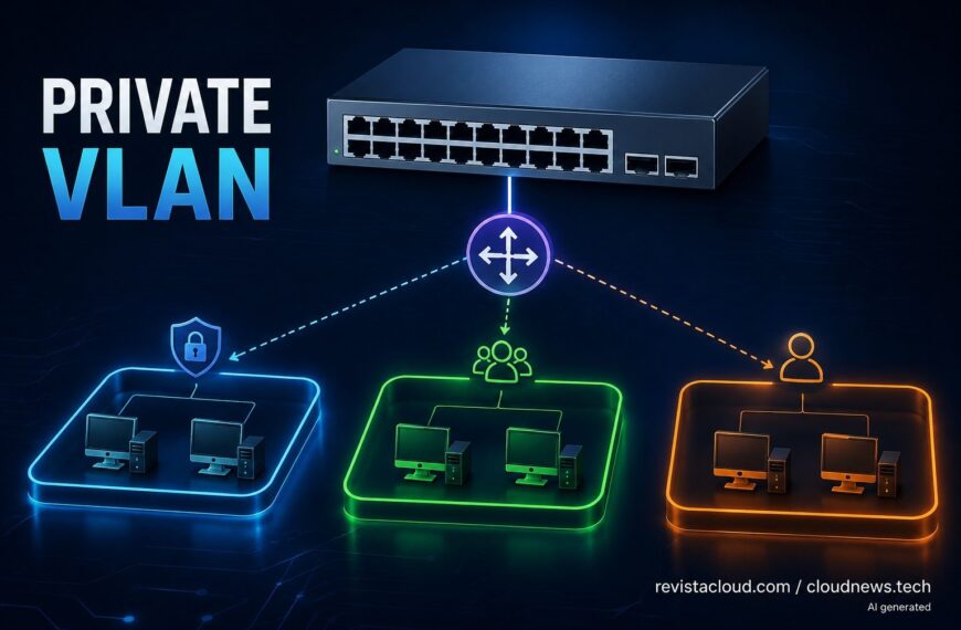 Diagram illustrating Private VLAN (PVLAN) isolation between devices on the same IP subnet