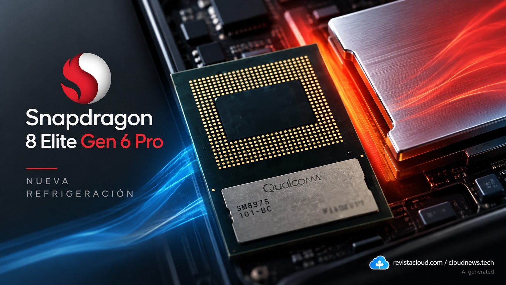 Leaked photo of the Snapdragon 8 Elite Gen 6 Pro showing its packaging and cooling design
