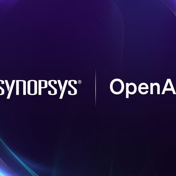 OpenAI and Synopsys logos representing their partnership on GPT-Synopsys for AI-assisted chip design