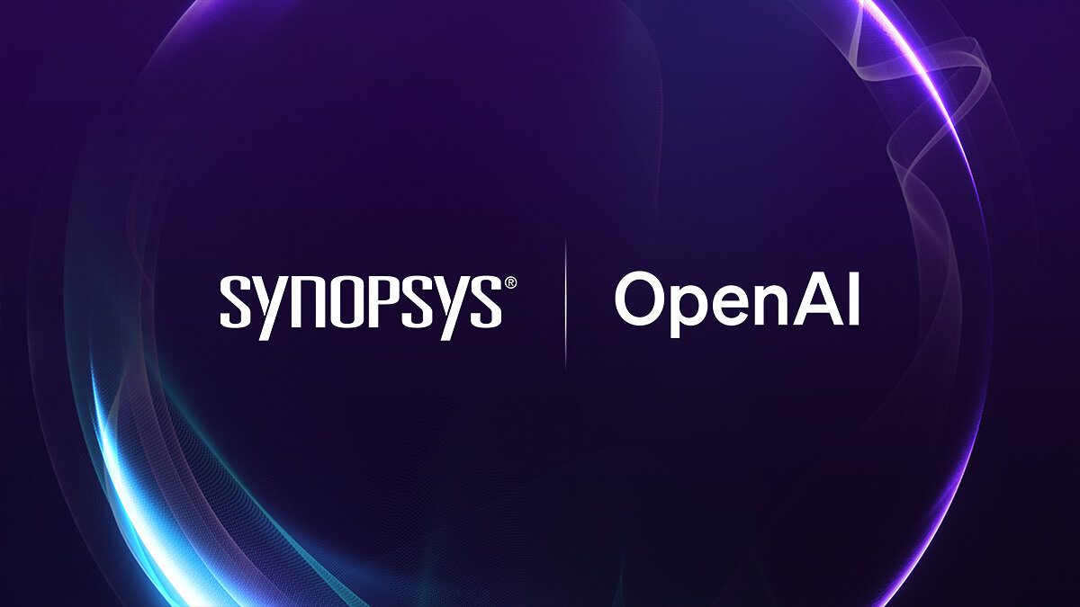 OpenAI and Synopsys logos representing their partnership on GPT-Synopsys for AI-assisted chip design