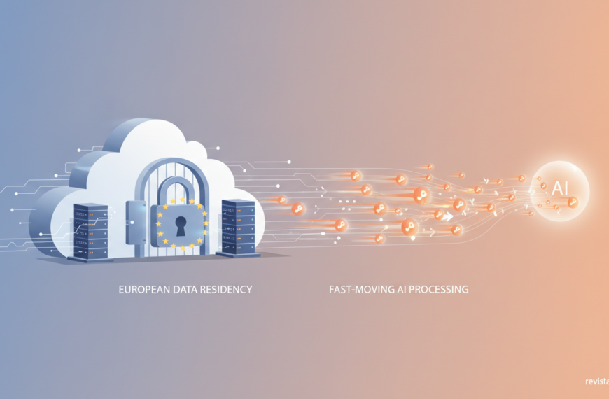 Two deployment paths for an AI model in the cloud with a European lock