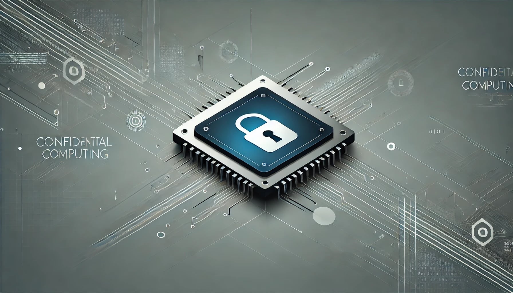 Padlock symbolizing confidential computing and encrypted data in use