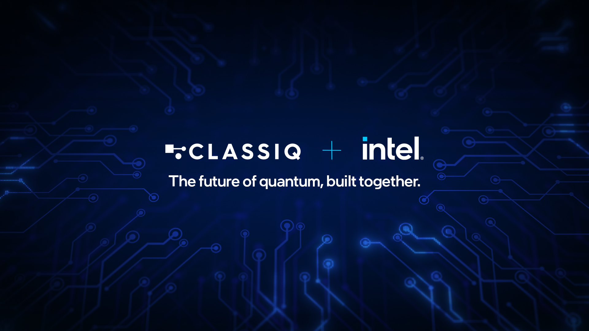 Intel and Classiq logos representing Intel's acquisition of the Israeli quantum software company