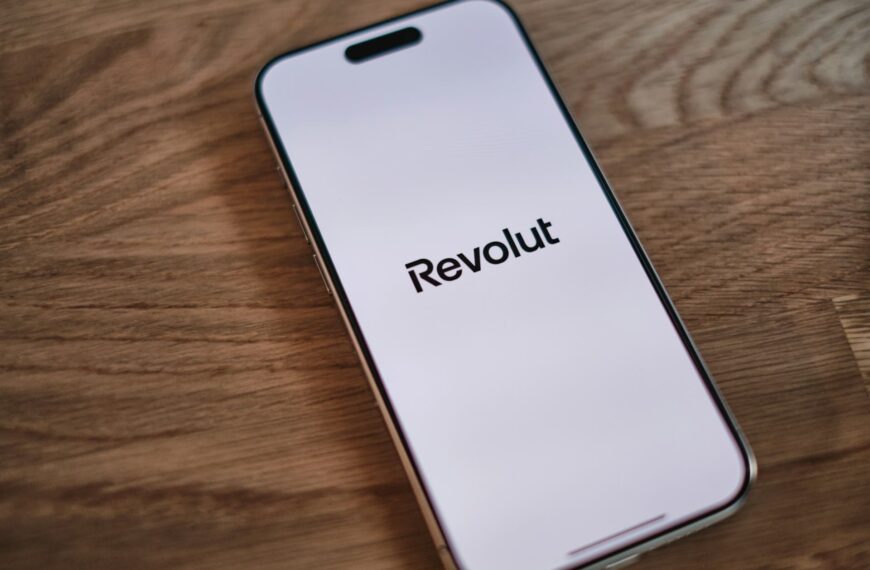 Revolut mobile app on a phone screen